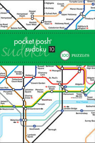 Cover of Pocket Posh Sudoku 10 London Tube Map