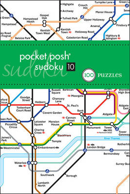 Book cover for Pocket Posh Sudoku 10 London Tube Map