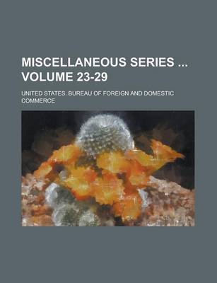 Book cover for Miscellaneous Series Volume 23-29