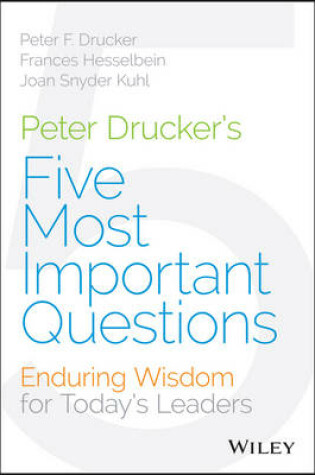 Cover of Peter Drucker's Five Most Important Questions