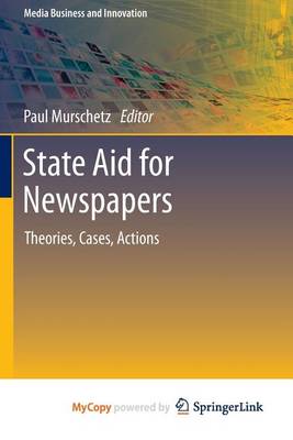Cover of State Aid for Newspapers