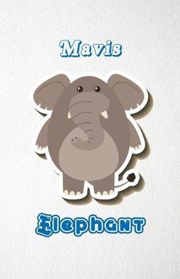 Book cover for Mavis Elephant A5 Lined Notebook 110 Pages