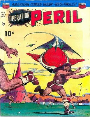 Book cover for Operation Peril Number 8 Golden Age Comic Book