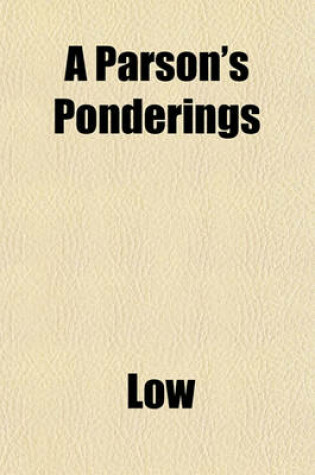Cover of A Parson's Ponderings