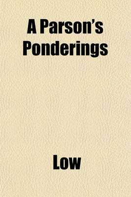 Book cover for A Parson's Ponderings