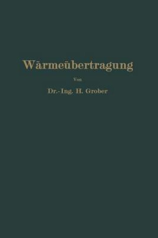 Cover of Einfuhrung in Die Lehre Von Der Warmeubertragung