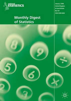 Book cover for Monthly Digest of Statistics Vol 743, November 2007