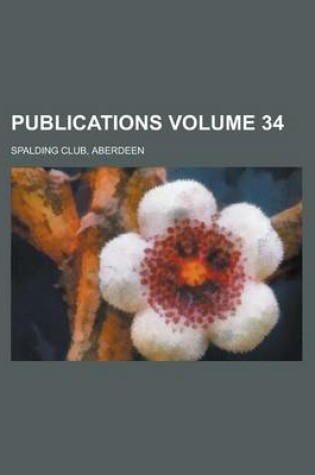 Cover of Publications Volume 34