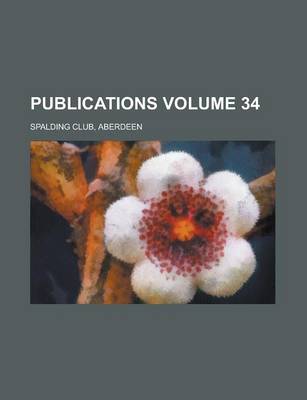 Book cover for Publications Volume 34