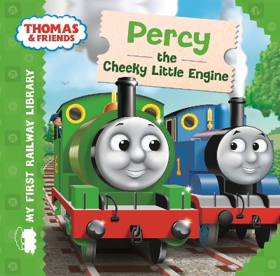 Book cover for Thomas & Friends: My First Railway Library: Percy the Cheeky Little Engine