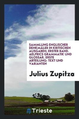 Book cover for Aelfrics Grammatik Und Glossar