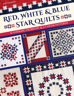 Book cover for Red, White & Blue Star Quilts