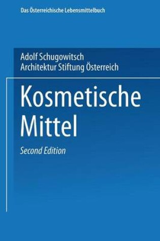 Cover of Kosmetische Mittel