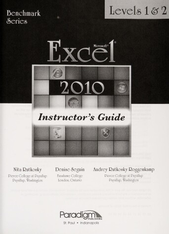 Book cover for Microsoft®Excel 2010 Levels 2