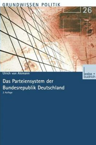 Cover of Das Parteiensystem Der Bundesrepublik Deutschland