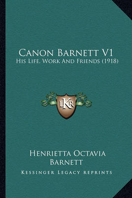 Book cover for Canon Barnett V1 Canon Barnett V1