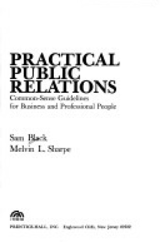 Cover of Practical Public Relations