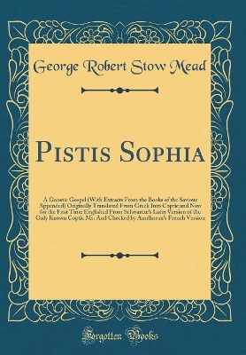 Book cover for Pistis Sophia