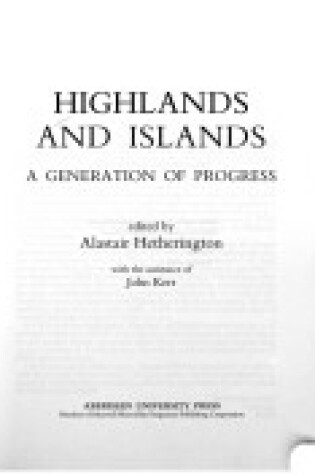 Cover of Highlands and Islands