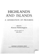 Book cover for Highlands and Islands