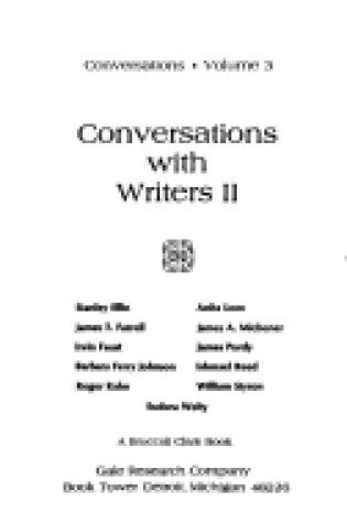 Cover of Conversations with Writers II