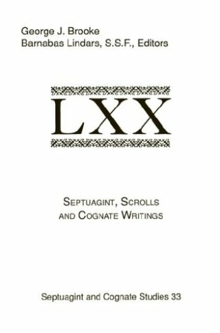 Cover of Septuagint, Scrolls, and Cognate Writings