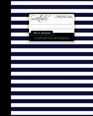 Book cover for Blue Stripes Composition Notebook