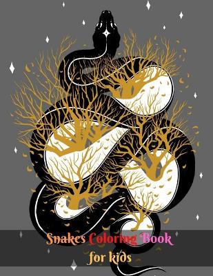 Book cover for Snakes Coloring Book for kids