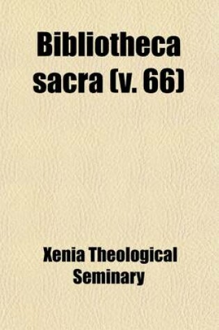 Cover of Bibliotheca Sacra (Volume 66)