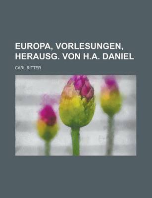 Book cover for Europa, Vorlesungen, Herausg. Von H.A. Daniel