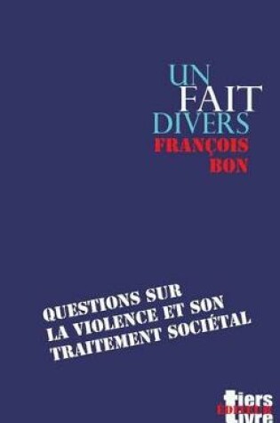 Cover of Un fait divers