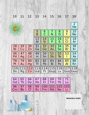 Book cover for Hexagonal Graph Paper Notebook - Periodic Table of Elements