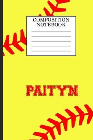 Cover of Paityn Composition Notebook