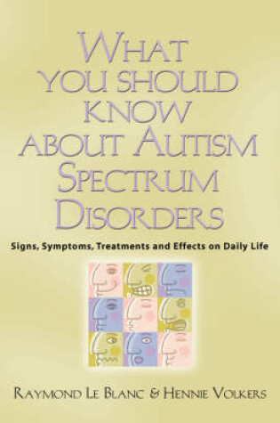 Cover of What You Should Know About Autism Spectrum Disorders