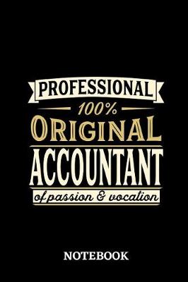 Book cover for Professional Original Accountant Notebook of Passion and Vocation