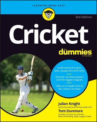 Book cover for Cricket For Dummies 3rd Edition