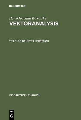 Book cover for Vektoranalysis, Teil 1, De Gruyter Lehrbuch