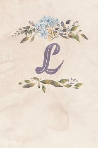 Cover of Vintage Floral Monogram Journal - L