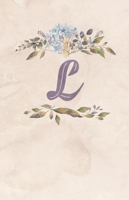 Book cover for Vintage Floral Monogram Journal - L