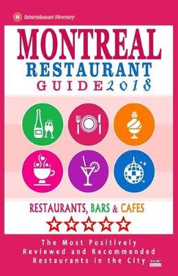 Book cover for Montreal Restaurant Guide 2018