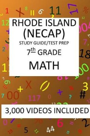 Cover of 7th Grade RHODE ISLAND NECAP TEST, 2019 MATH, Test Prep