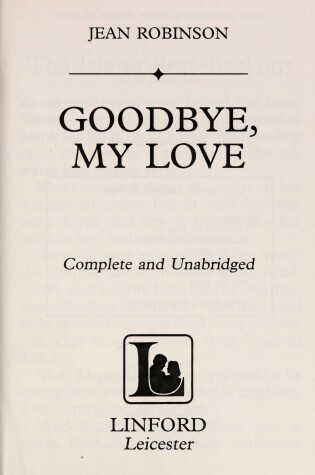 Cover of Goodbye, My Love