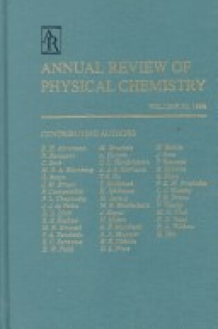 Cover of Annual Review of Physical Chemistry