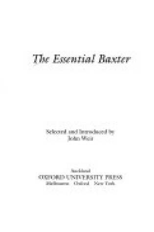 Cover of The Essential Baxter