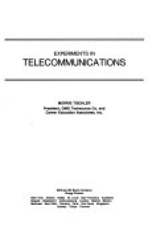 Cover of Experiments in Telecommunications