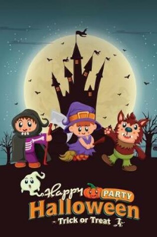 Cover of Happy Halloween 4 Grid Notebook