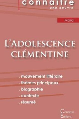 Cover of Fiche de lecture L'Adolescence clementine de Clement Marot (Analyse litteraire de reference et resume complet)