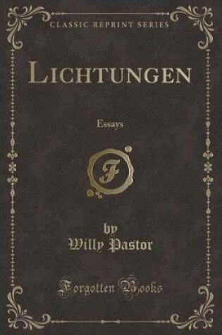 Cover of Lichtungen