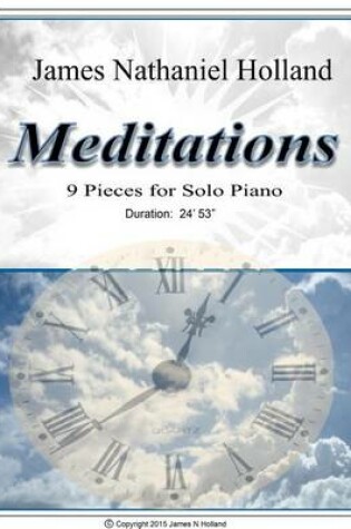 Cover of Meditations 9 Pieces for Solo Piano