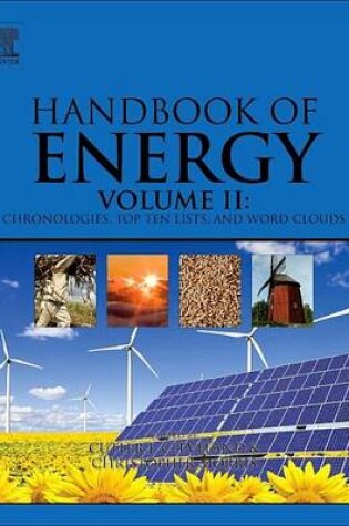 Cover of Handbook of Energy: Chronologies, Top Ten Lists, and Word Clouds